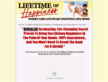 Tablet Screenshot of lifetimeofhappiness.com